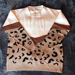 SHEIN Leopard Print Sweater